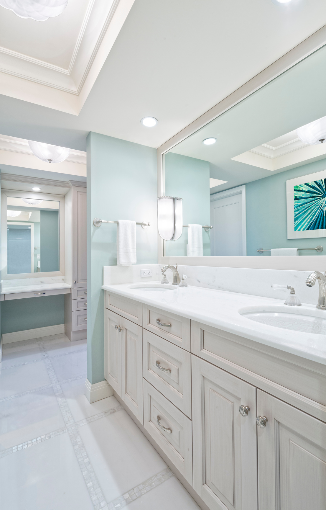 Remodeled Master Bathroom with Double Sink